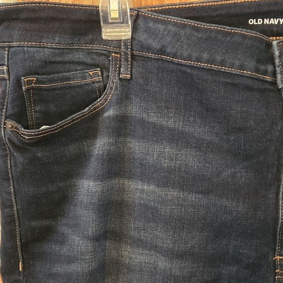 Old Navy Mid- Rise Rockstar Super Skinny Blue Jeans Stretch Women Plus Size 26 - Picture 5 of 14